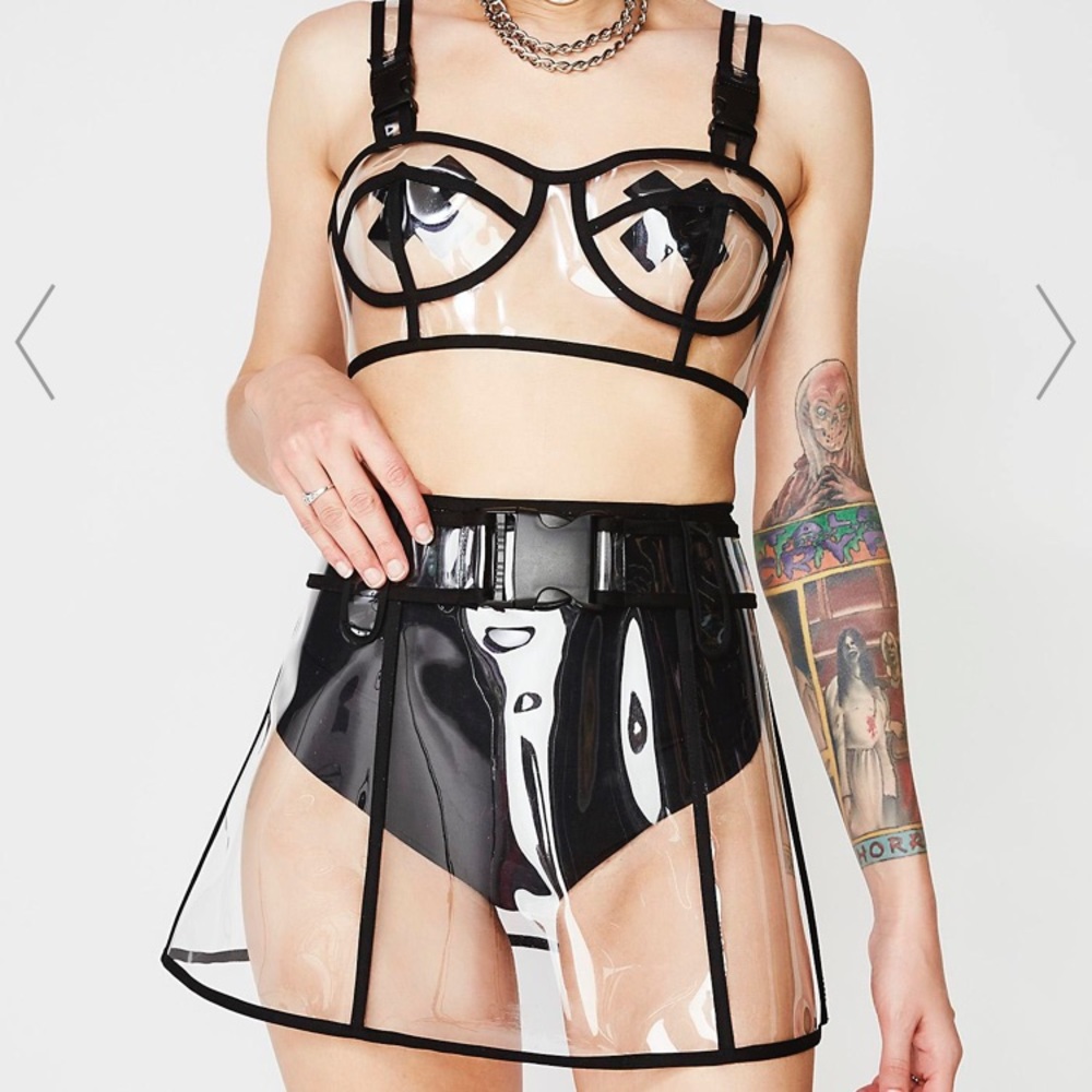 NWT - Club Exx - see through skirt